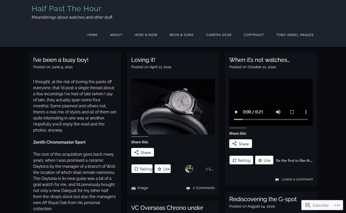 Half Past The Hour | Meanderings about watches and other stuff