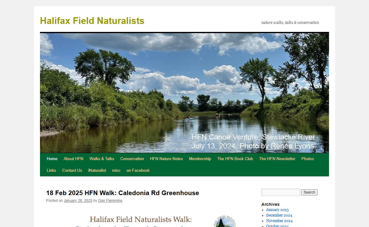 Halifax Field Naturalists | nature walks, talks & conservation