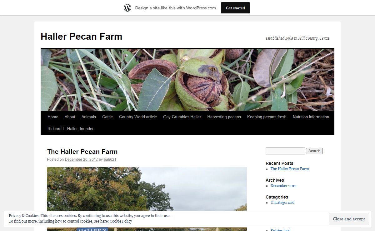 Haller Pecan Farm | established 1965 in Hill County, Texas