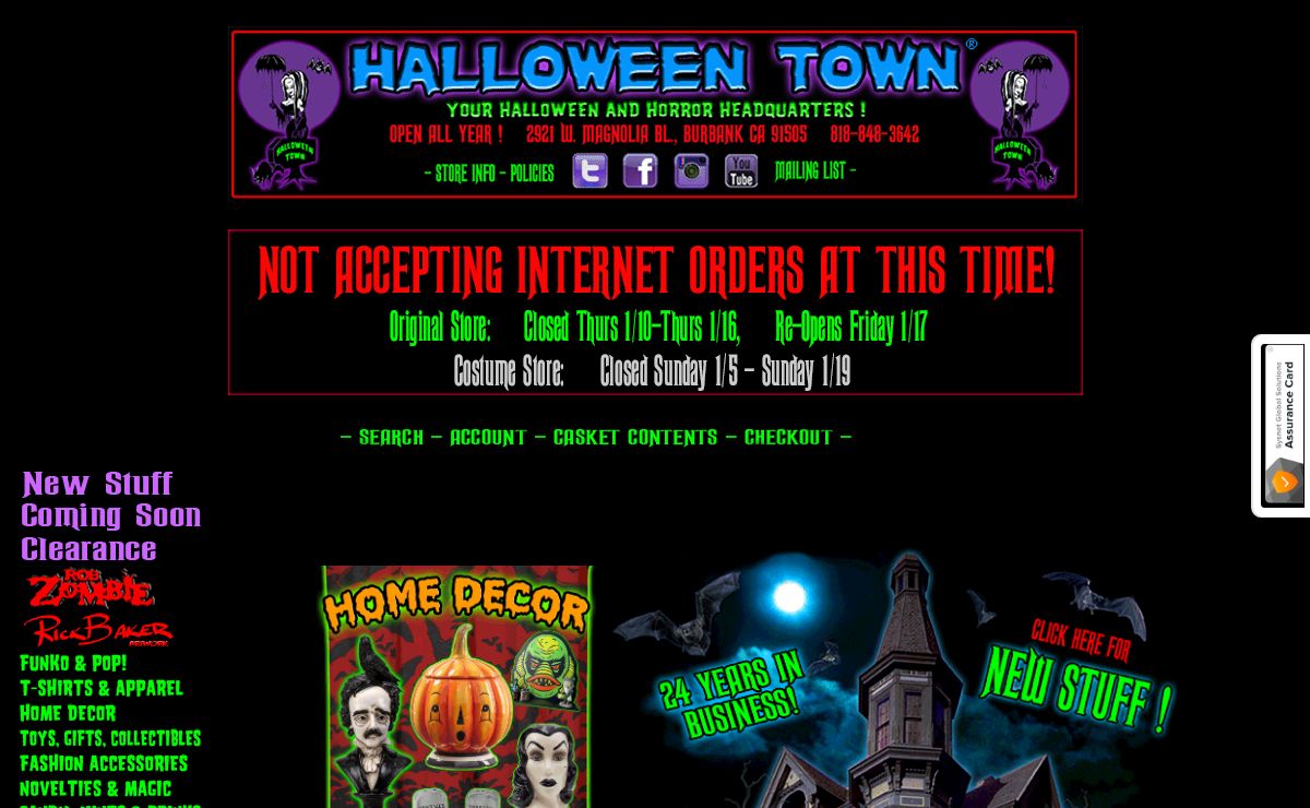 Halloweentown Store