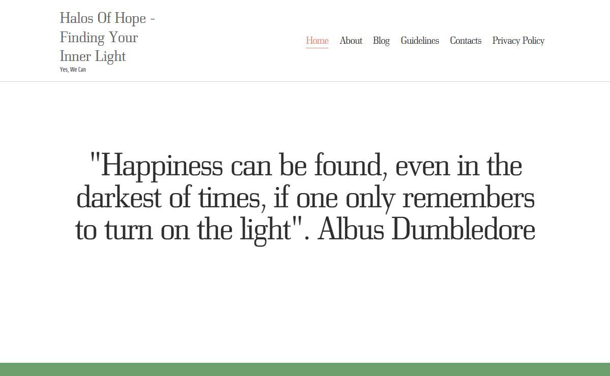 Home - Halos of Hope - Finding your inner light