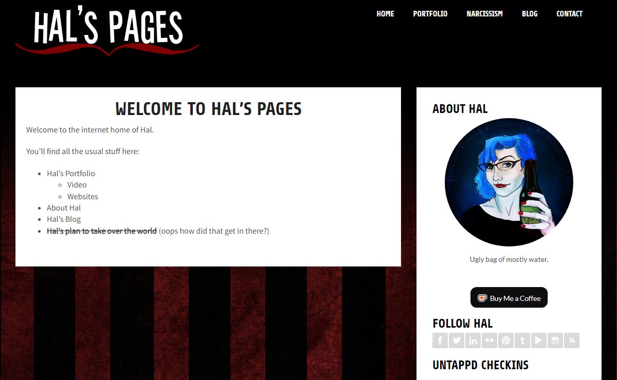 Hal's Pages | Still awesome.