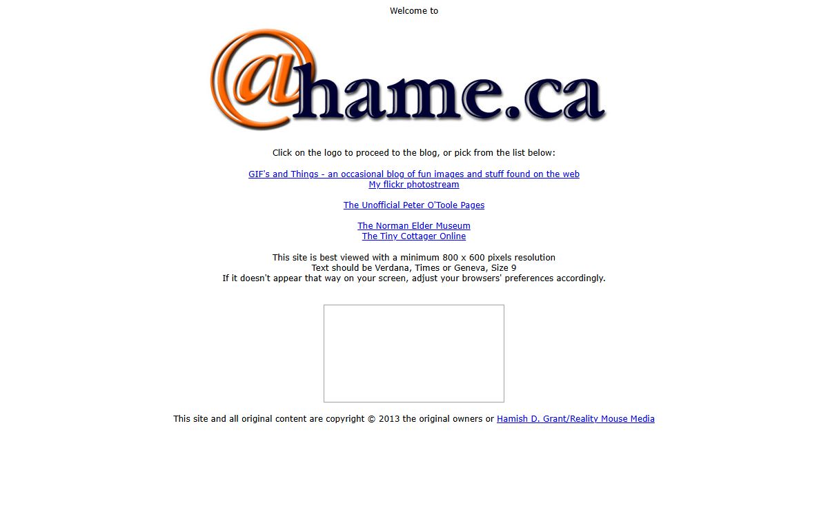 Welcome to @hame.ca