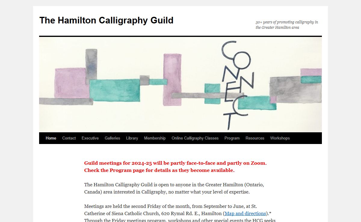The Hamilton Calligraphy Guild | 30+ years of promoting calligraphy in the Greater Hamilton area