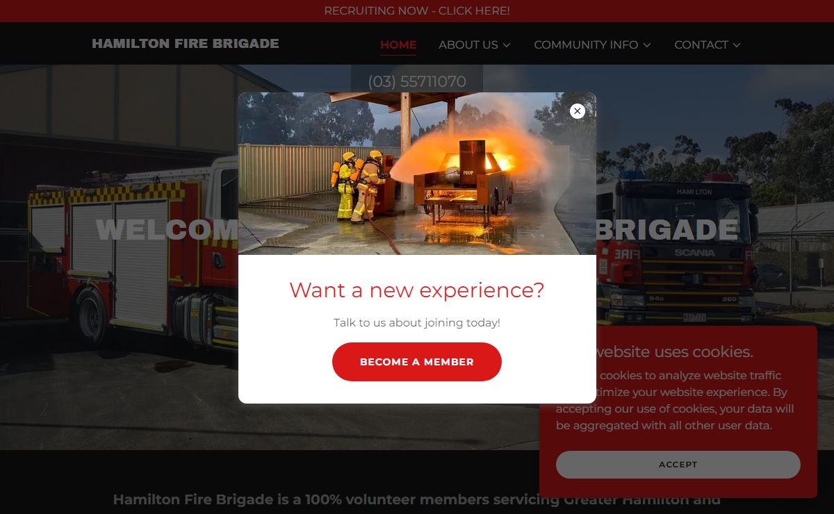 Volunteer members providing fire safety to your community