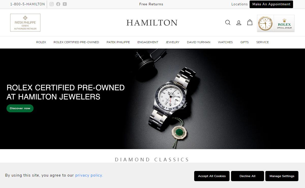 Hamilton Jewelers: Exquisite Fine Jewelry & Service Since 1912