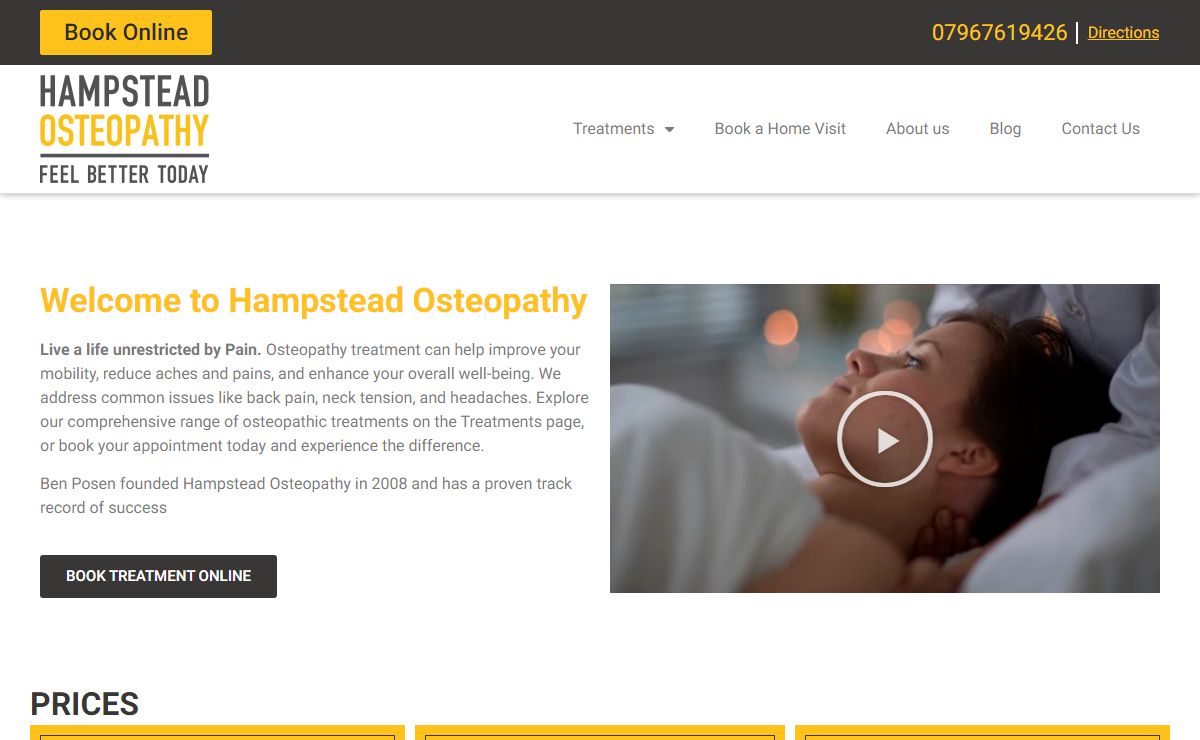 Hampstead Osteopathy – Feel Better Today