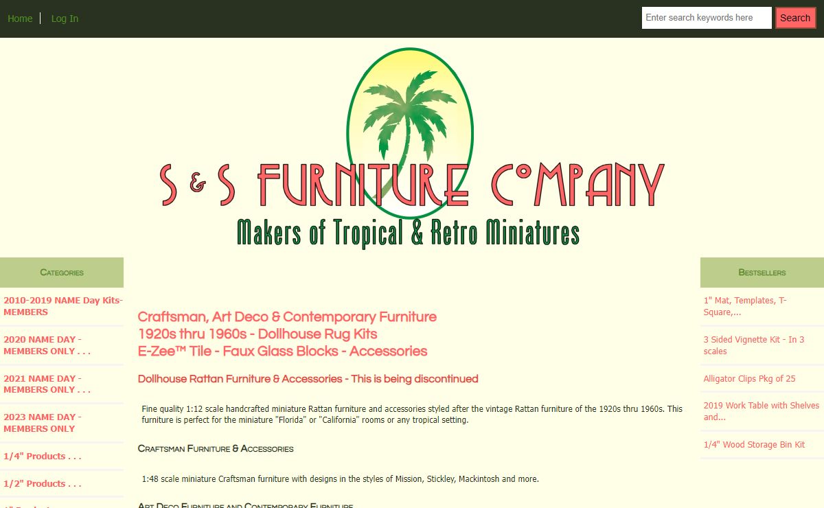 S & S Furniture Company, Makers of Tropical & Retro Miniatures