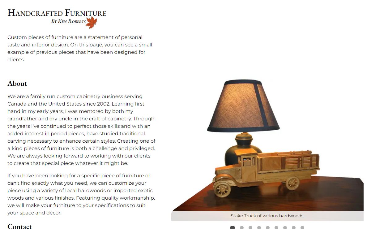 Handcrafted Furniture by Ken Roberts