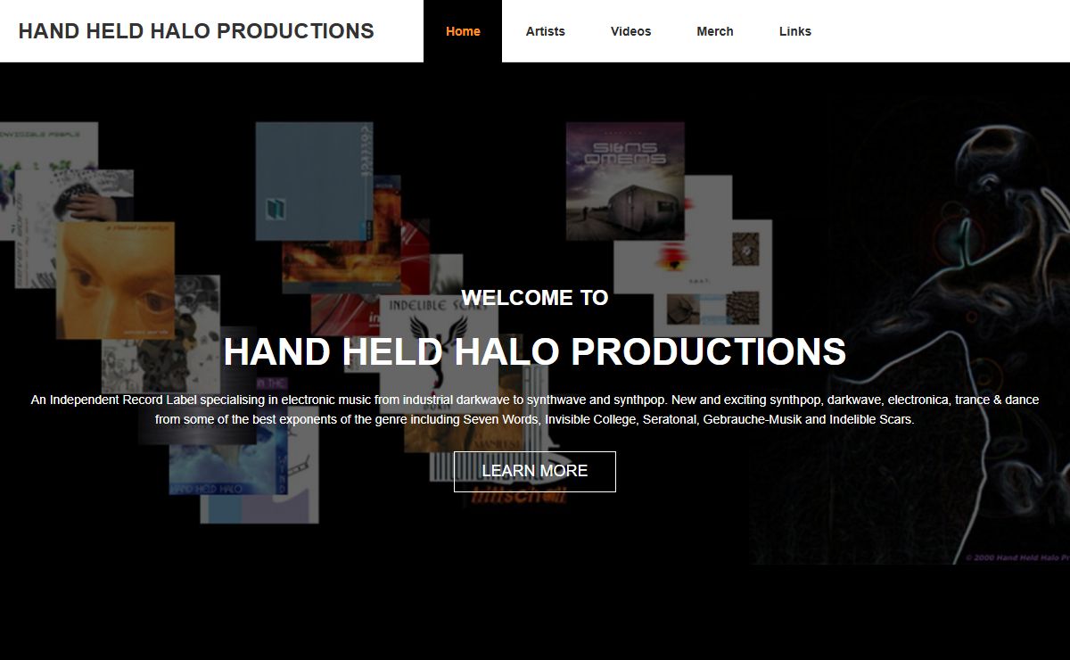 Hand Held Halo Productions Independent Electronic Music Record Label
