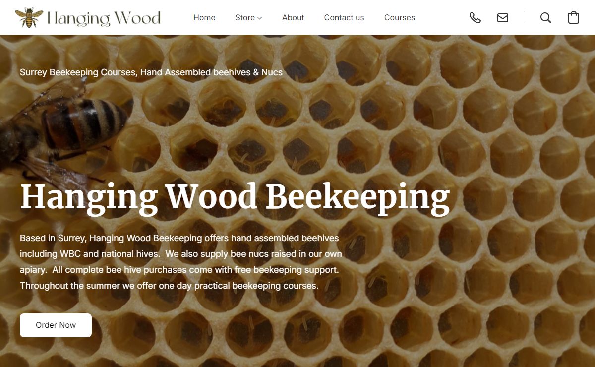 Hanging Wood Beekeeping