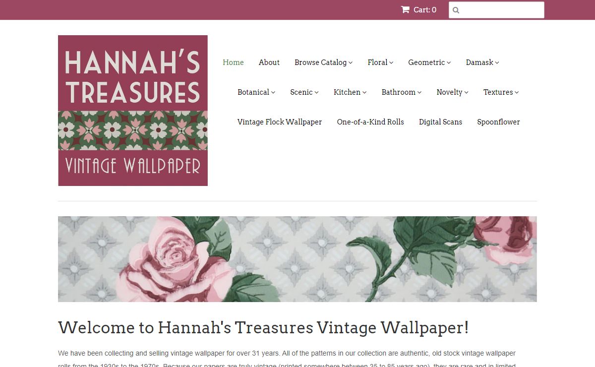 Best source for authentic, old stock vintage wallpaper rolls! – Hannah's Treasures Vintage Wallpaper