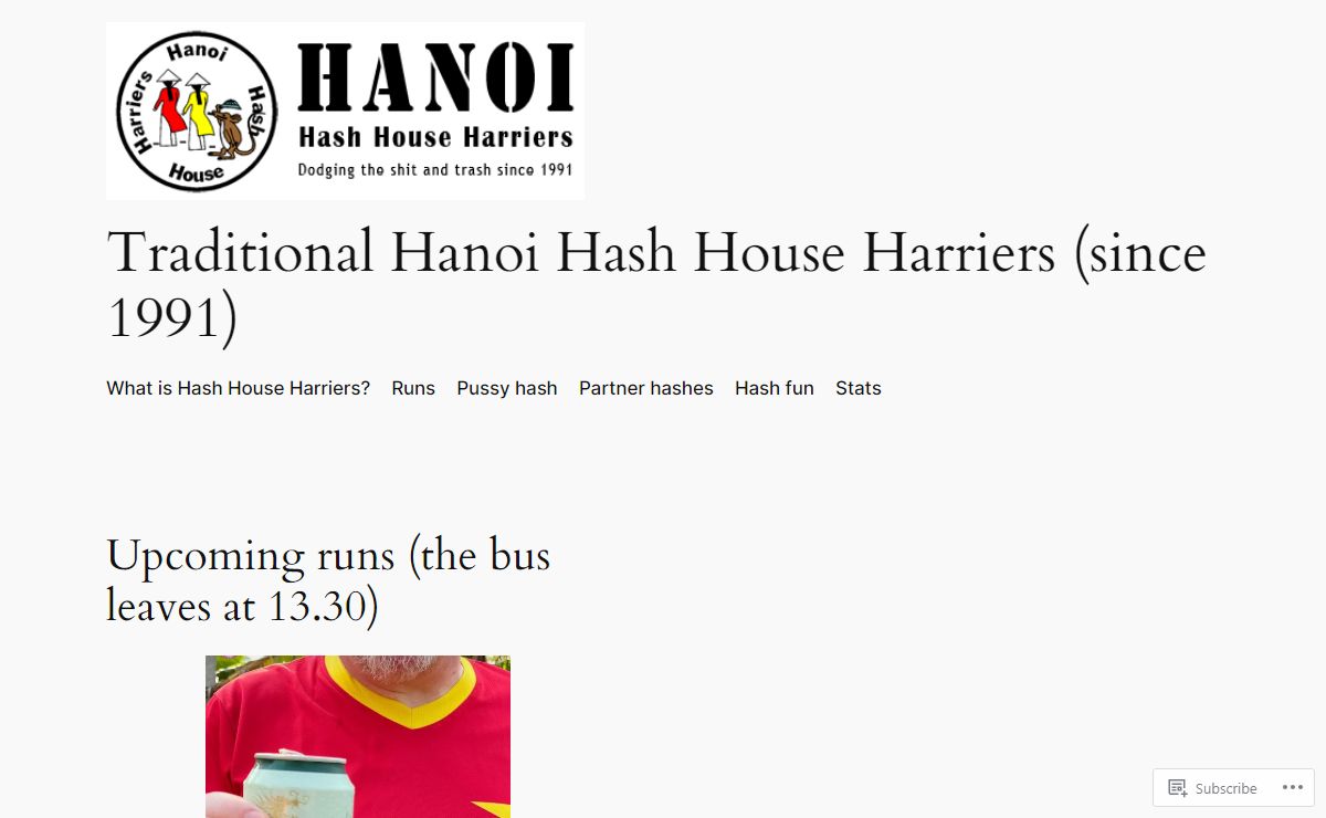 Hanoi Hash House Harriers – The best hash in Hanoi