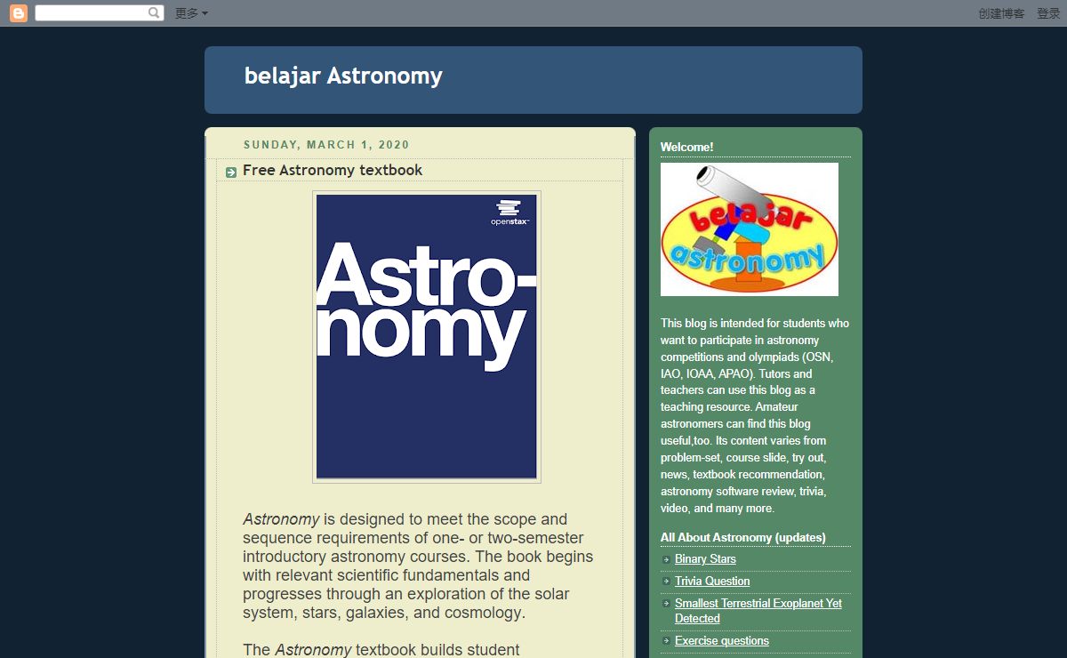 belajar Astronomy