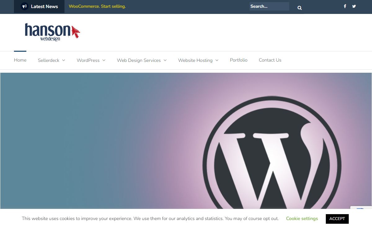 SellerDeck, WordPress, hosting, e-commerce from Hanson Web Design