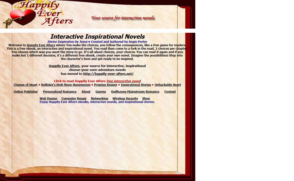 Happily Ever Afters Interactive Novels, Inspirational Stories, free ebooks, free game,free romance, online fiction