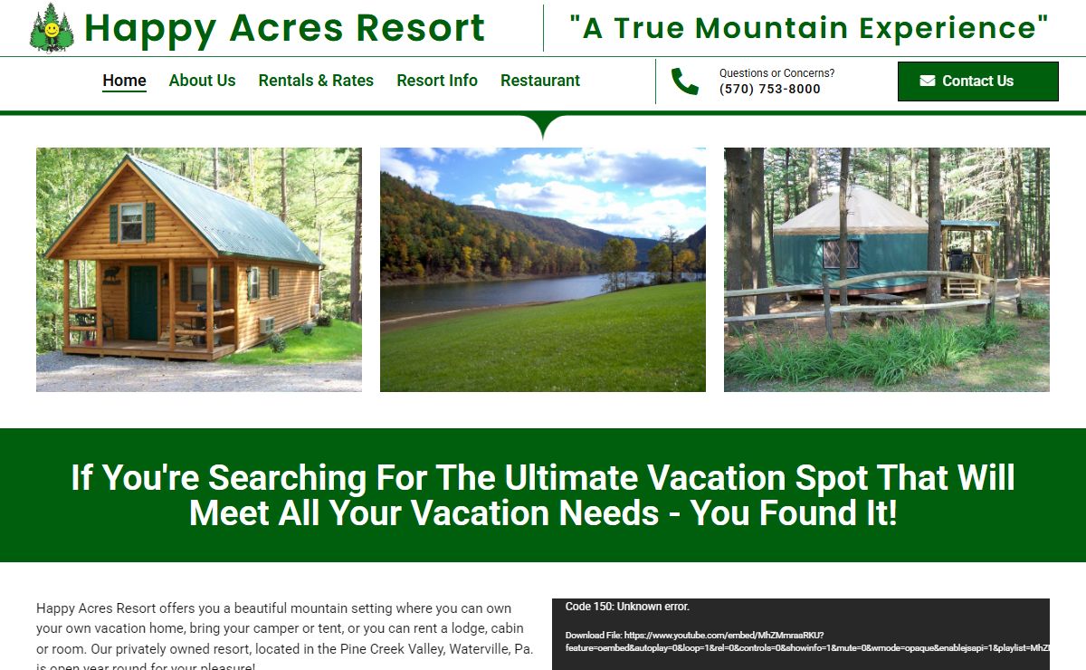 Happy Acres Resort – A True Mountain Experience