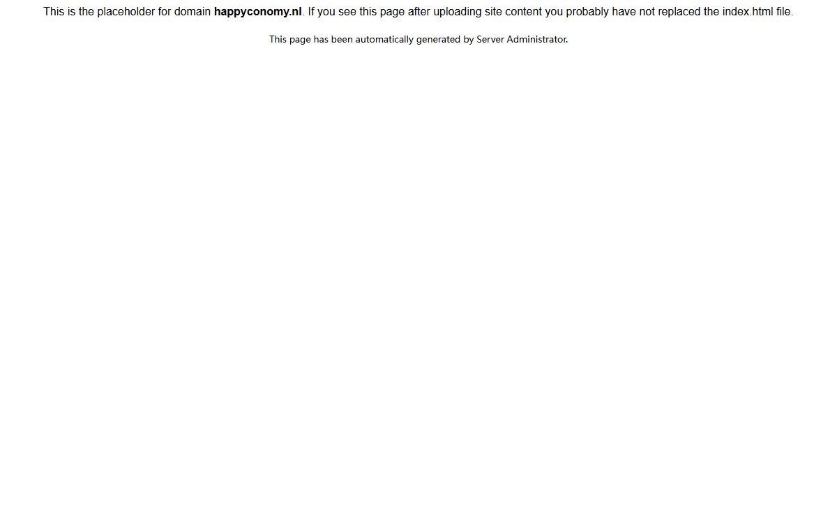 PlaceHolder for happyconomy.nl