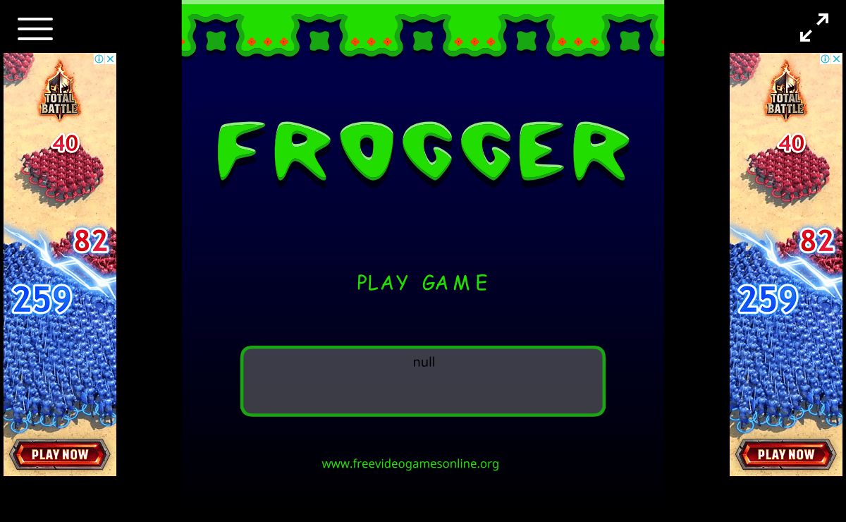 Frogger - Play Game Instantly!