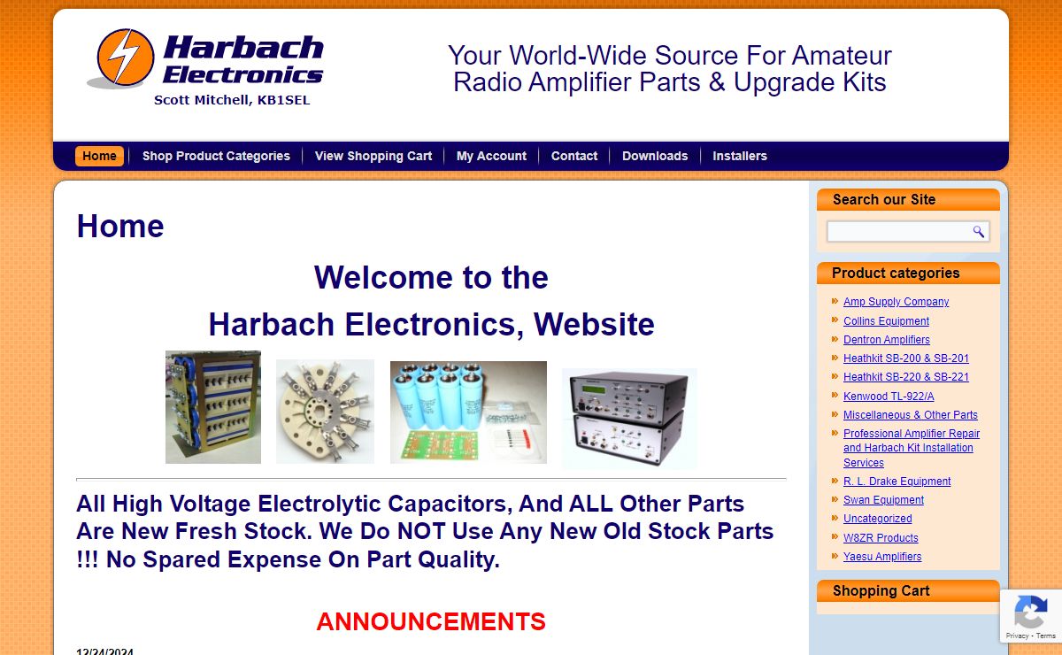 Harbach Electronics | Your World-Wide Source For Amateur Radio Amplifier Parts & Upgrade Kits