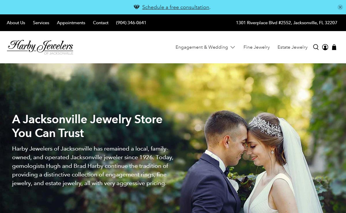Jewelry Store in Jacksonville FL - Harby Jewelers of Jacksonville