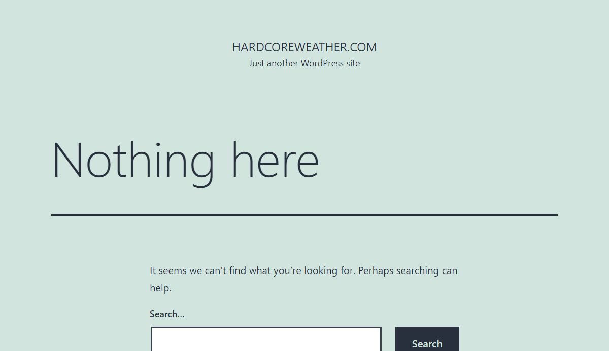 HardcoreWeather.com – Just another WordPress site