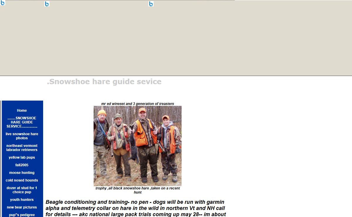 Snowshoe hare guide service,yellow labs,beagles, puppy.