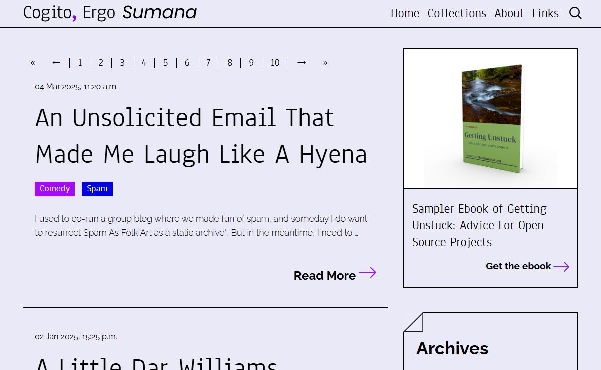 Home | Cogito, Ergo Sumana