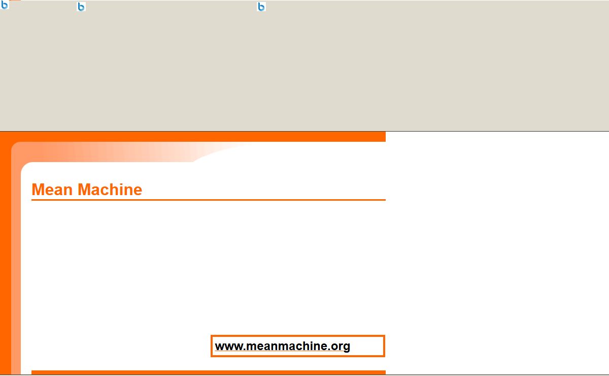 Mean Machine