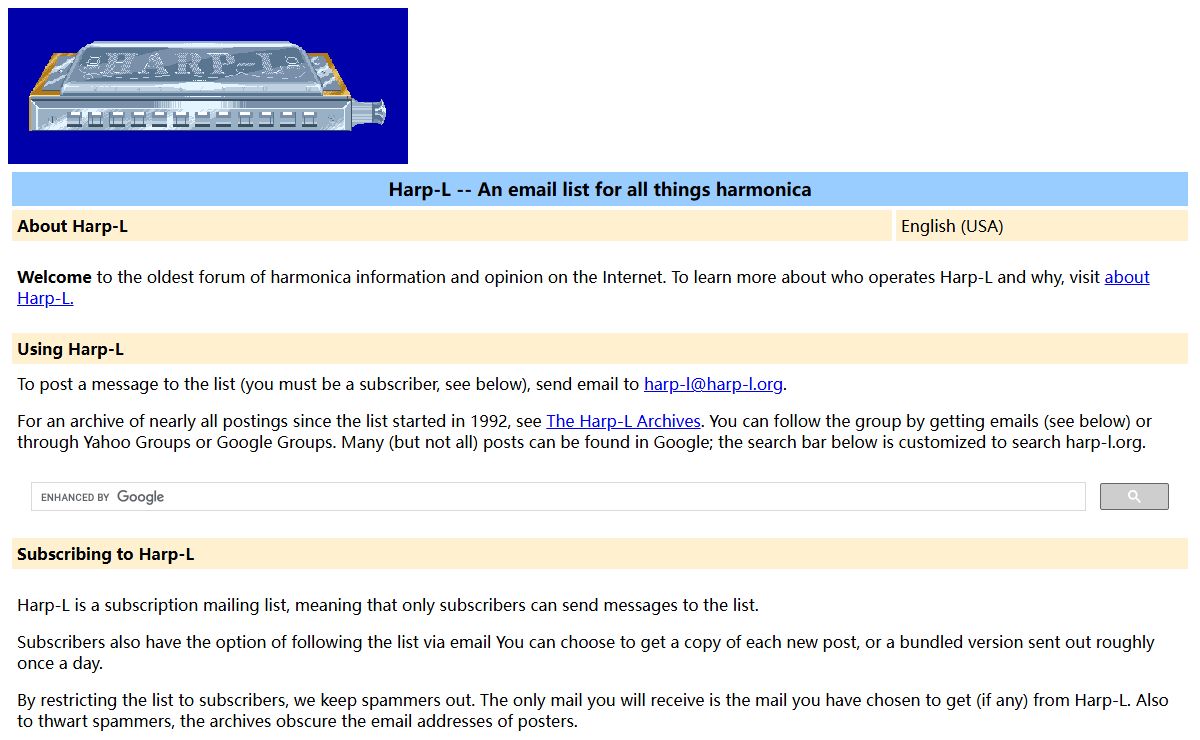 Harp-L Info Page