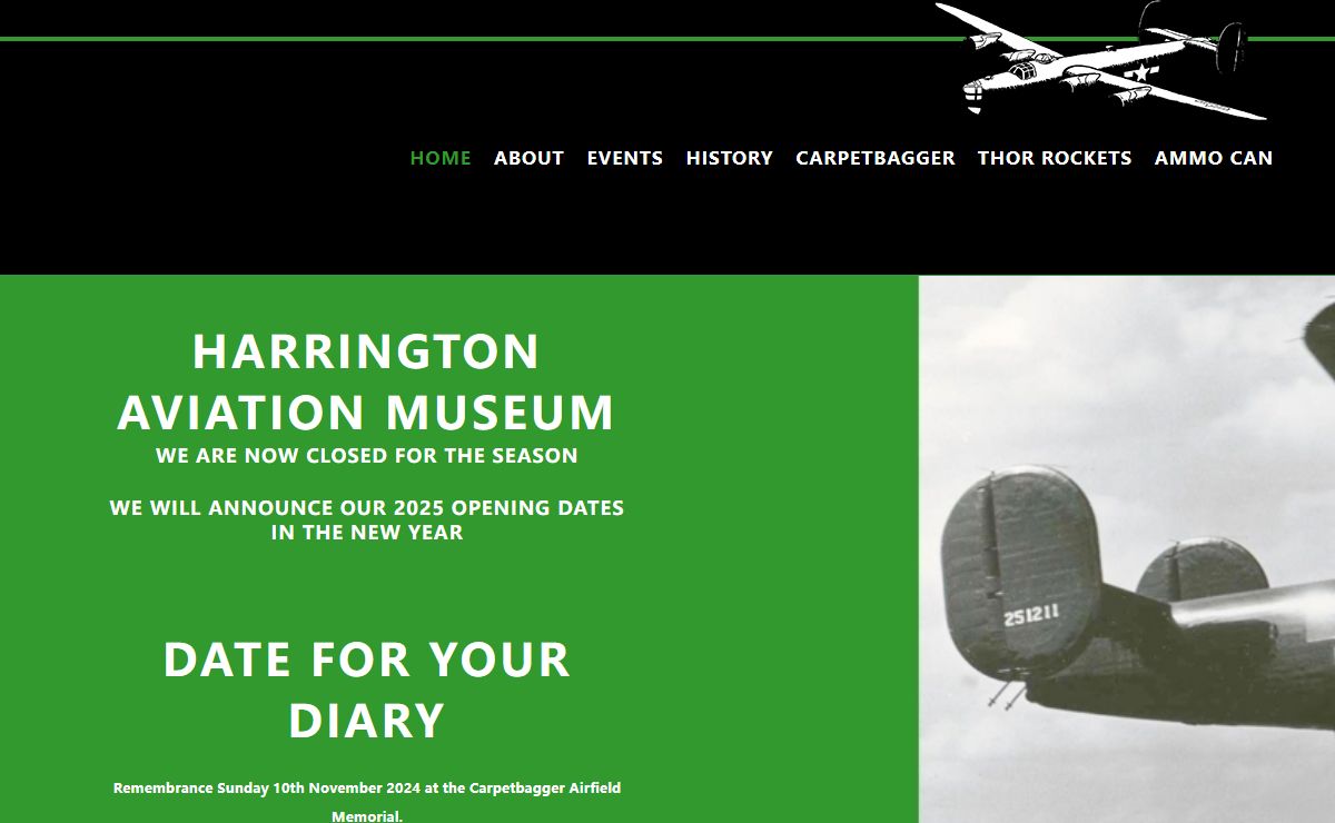 Harrington Aviation Museum | CarpetBagger | Aviation Museum Harrington