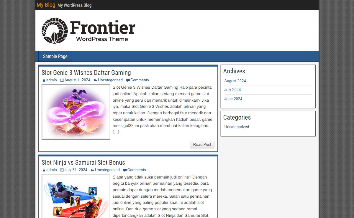 My Blog – My WordPress Blog