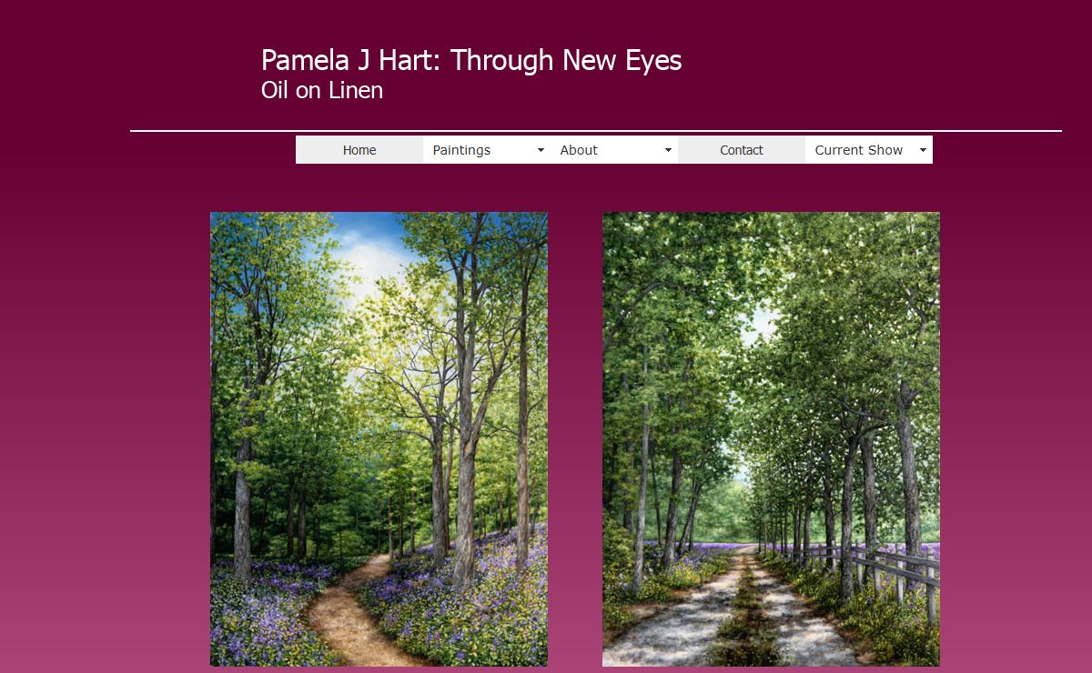 Pamela J Hart Oil on Line, HartsArt