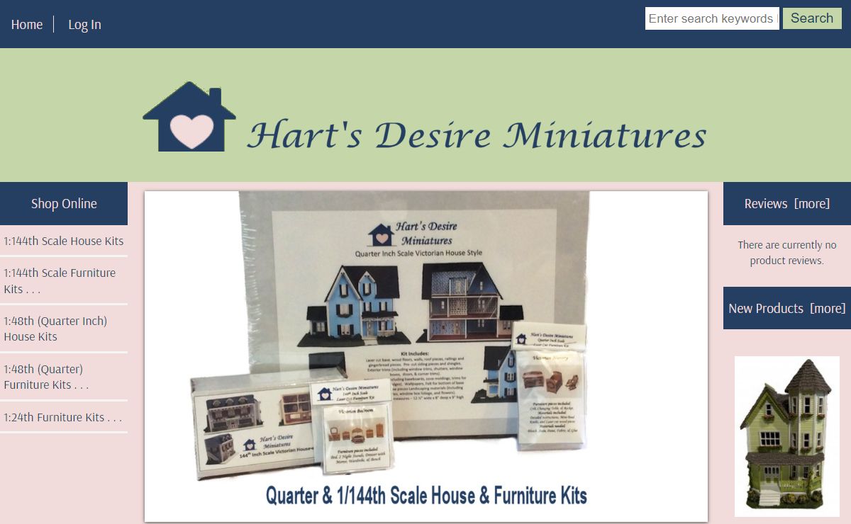Hart's Desire Minis, Handcrafted Dollhouse Miniatures