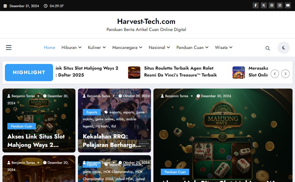 Harvest-tech.com – Panduan Berita Artikel Cuan Online Digital