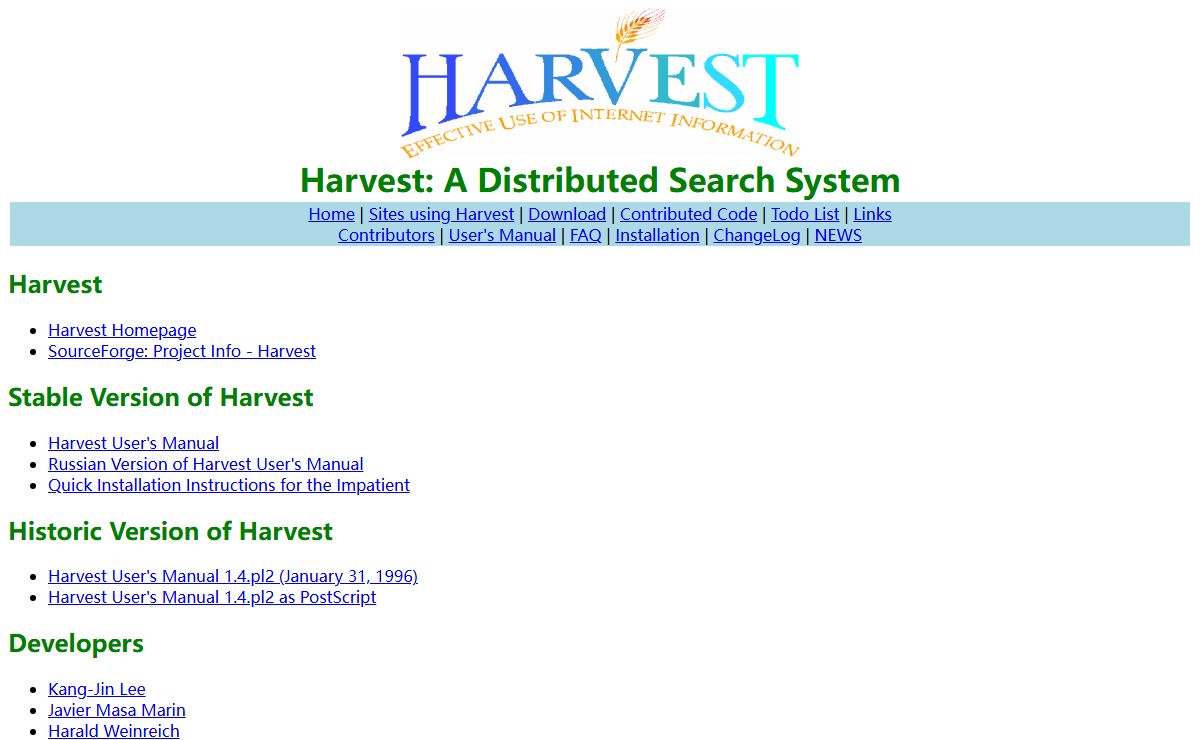 Harvest: A Distributed Search System