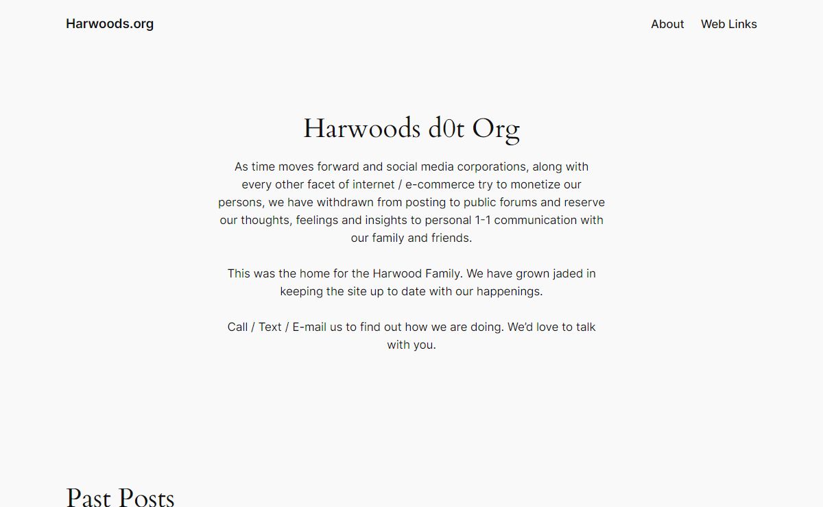 Harwoods.org – Home to Jerel, Inez, Faythe & Esperanza Harwood