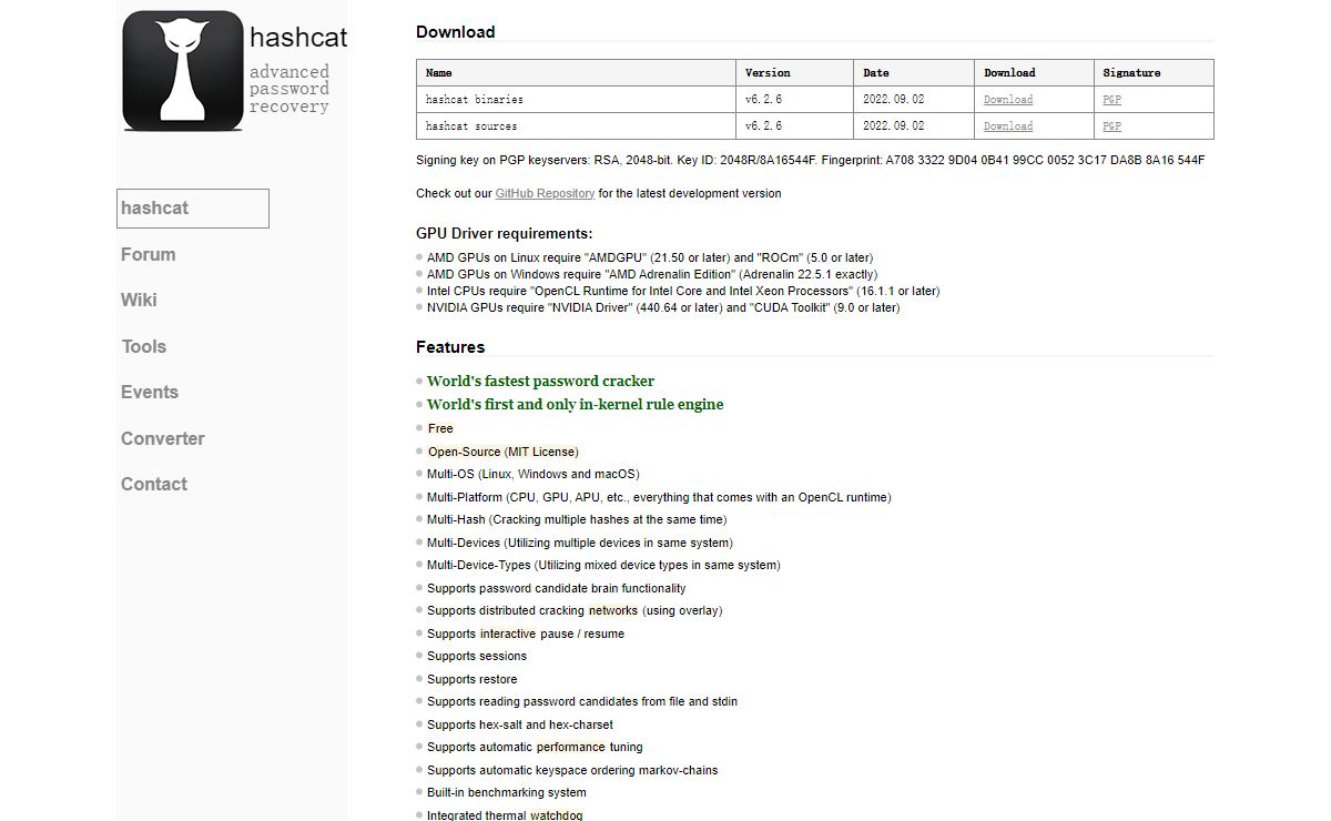 hashcat - advanced password recovery