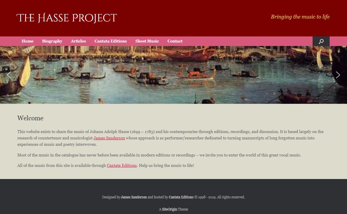 The Hasse Project – Celebrating the music of Johann Adolph Hasse