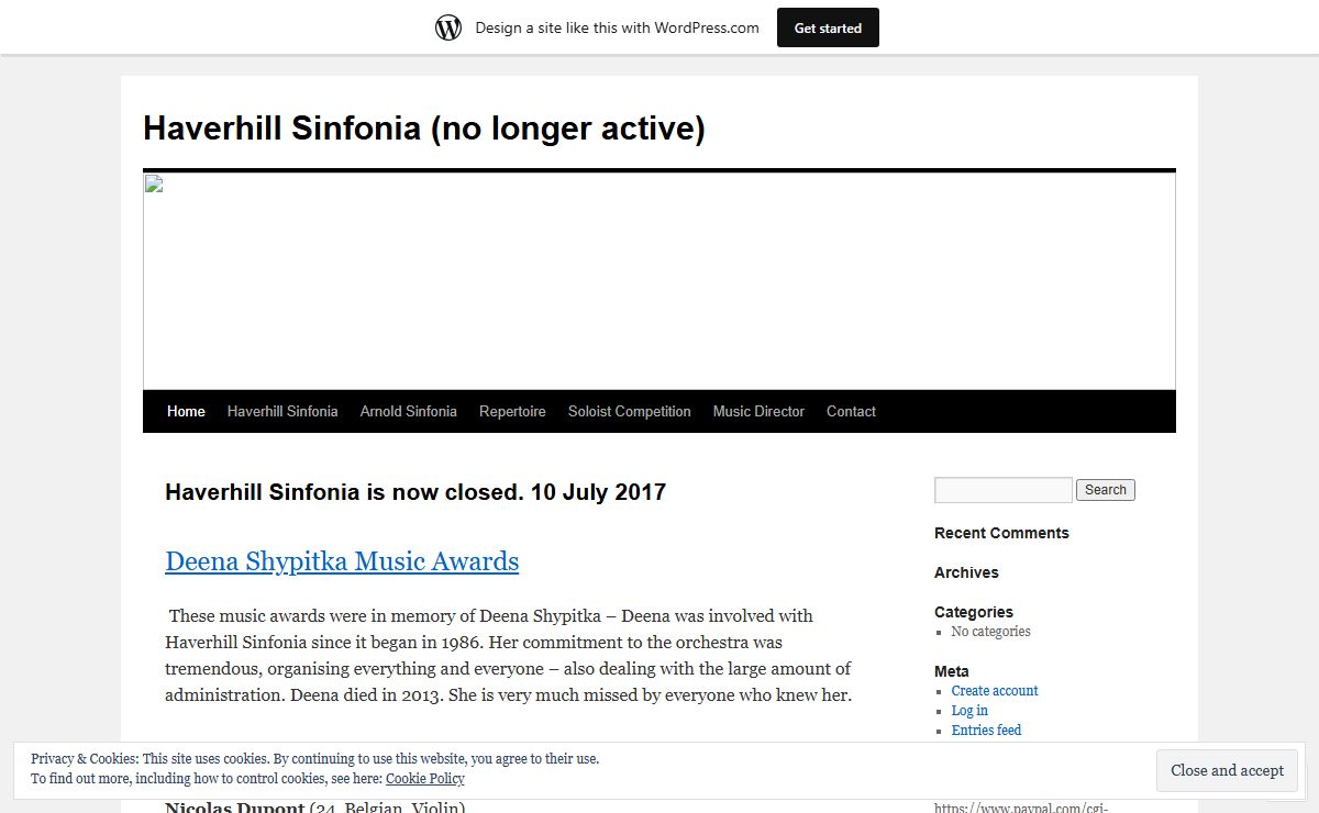 Haverhill Sinfonia (no longer active)