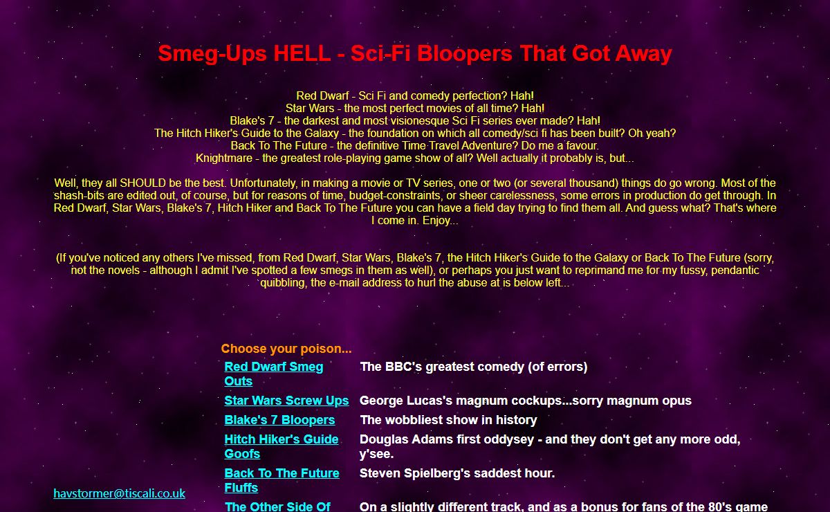 SCI-FI SMEG-UPS HELL