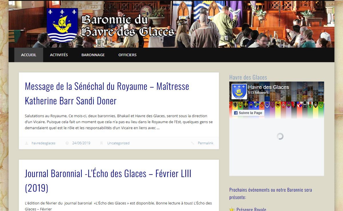 Baronnie du Havre des Glaces – Groupe S.C.A. de Québec