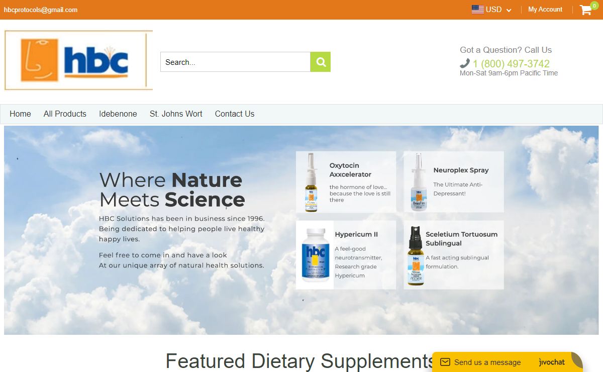 HBC Health Solutions | Science Based Dietary Supplements