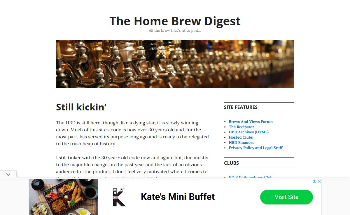 The Home Brew Digest – All the brew that's fit to pint…