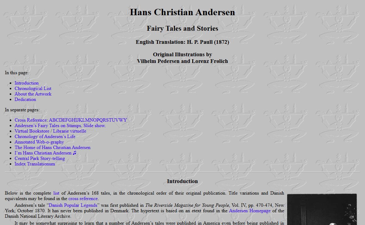 Hans Christian Andersen: Fairy Tales and Stories