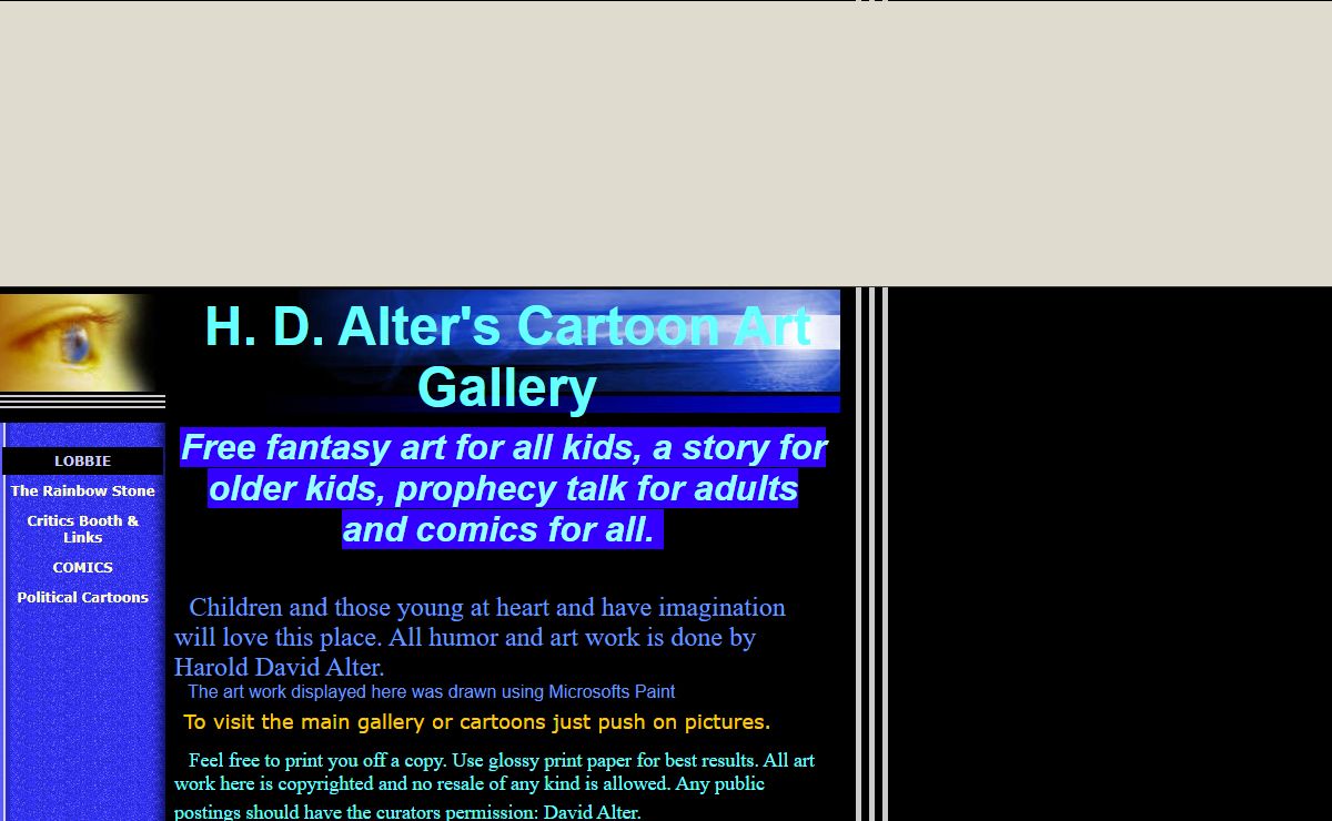 H. D. Alters Cartoon Art Gallery