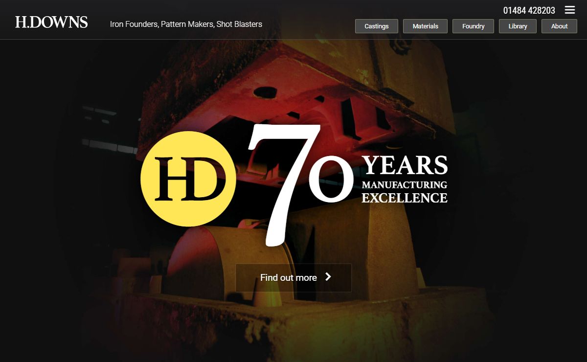 H.Downs - Iron Founders, Pattern Makers, Shot Blasters