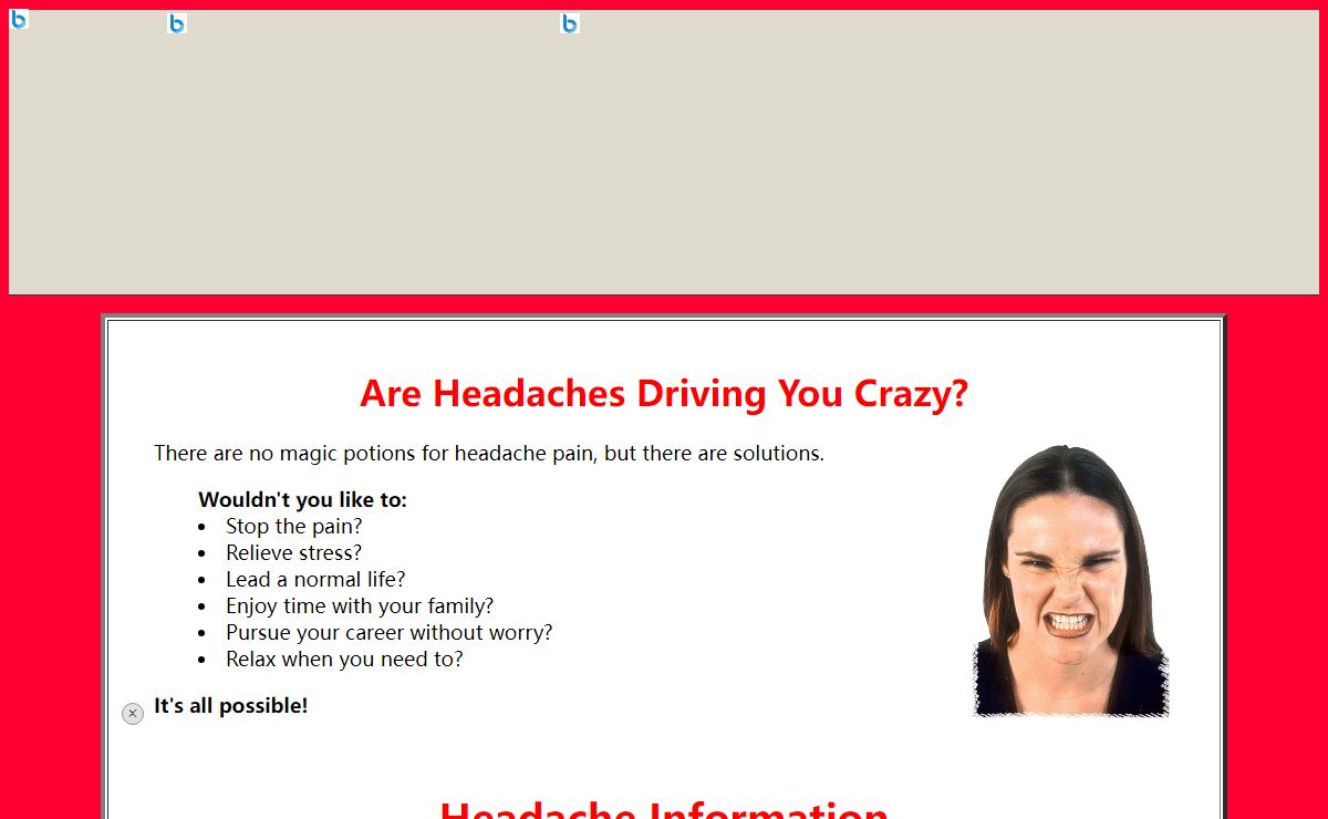 Serious Solutions to Headache Pain - FREE Headache Relief Information