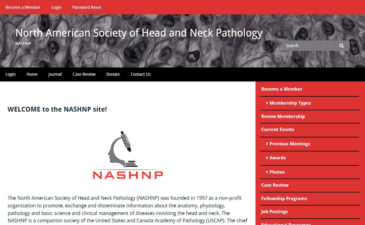 North American Society of Head and Neck Pathology – NASHNP
