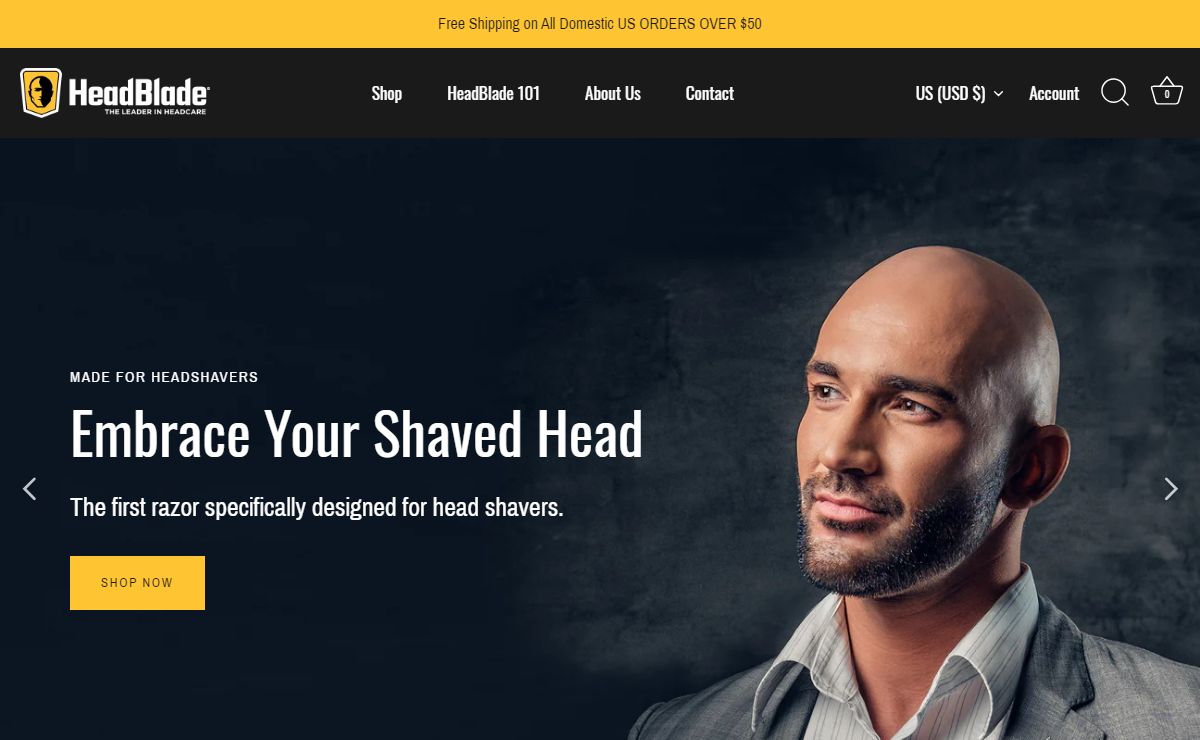 HeadBlade® | Ultimate Head Shaving Razor & Head Care Products